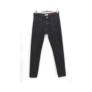 Lacoste 28 Slim Fit Jeans Mens Black Dark Wash Crocodile Logo Denim